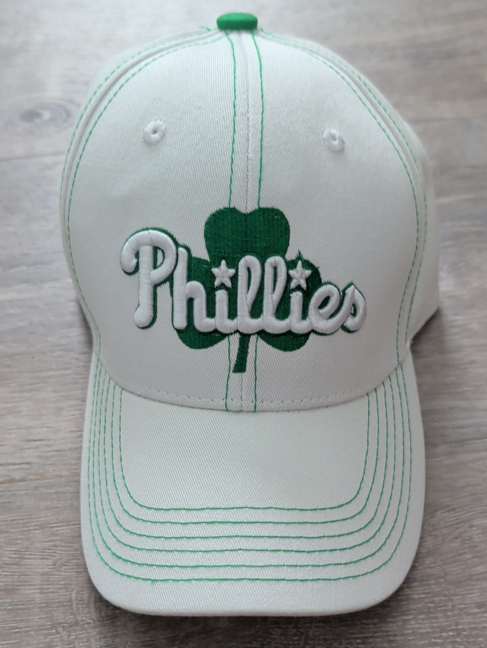 Woman's Phillies White & Green Baseball Cap